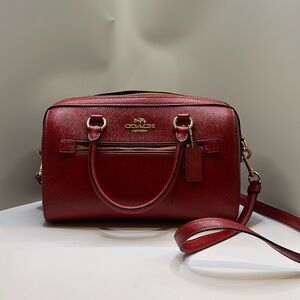 Red Leather Coach Purse